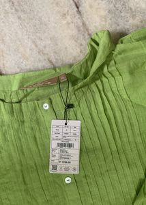 Lime Green Embroidered Tunic