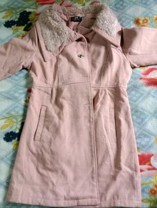 Beautiful Peach Colour Long Coat