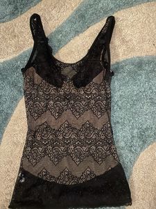 Y2k Lace Detailed Cami Top