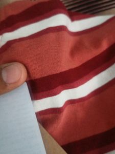 It&#39;s A Roadster T Shirt Rust Colored Striped