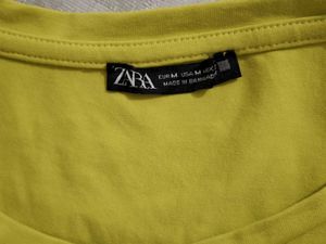 Zara Lime Green/neon Cropped Tee🩷