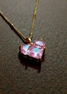 Snowflake Pendant Necklace, gold heart pendent, pi