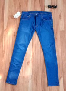 Denim Blue Straight Fit Jeans