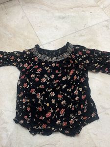 Cotton Rayon Off Shoulder Top