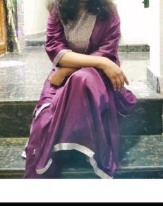 Elegant Purple Kurta Set