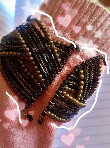 Bracelete | Pretty Black Golden Bracelet