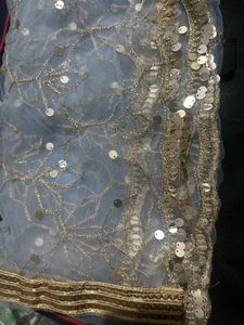 Embroidered Dupatta with Sequin Detail