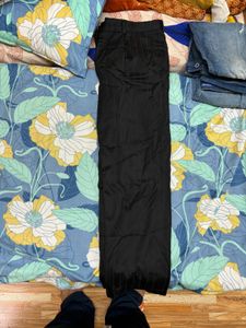 Straight fit navy blue formal pant