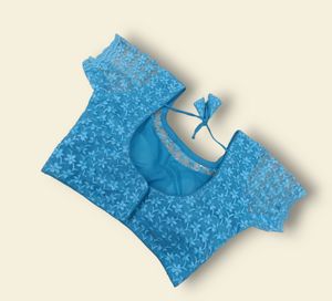 Chipli Net Sky Blue Blouse