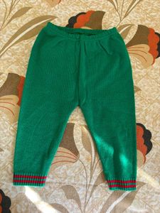 Green Kids Woollen Pyjama