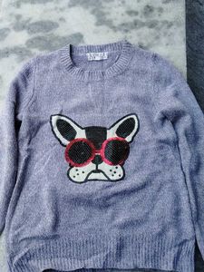 Cute Dog Graphic Sweater