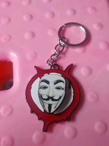 Anonymous Mask Keychain