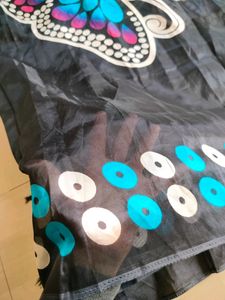 Digital Print Saree 🖤💙