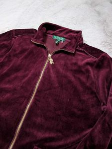 🙂‍↔️🔥 Vintage Ralph Lauren Velour Jacket