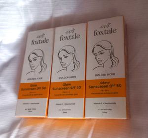 Foxtale Glow Sunscreen 50ml For 300 Each