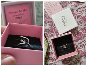 Giva 925 Silver Heart&#39;s Glow Ring