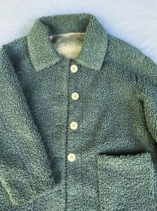 Cozy Green Sherpa Jacket
