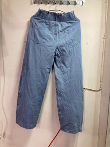 Wide Leg Blue Pants