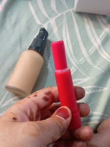 Foundation And Lip Balm Tinted