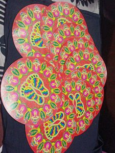 Pack Of 10 Sticker Rangoli For Deewali (Small)
