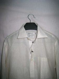 Men's Linen Striped Shirt