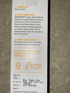 Plum ThinkDerma Alpha Arbutin 2% &amp; Hyaluronic Acid