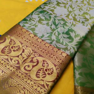 Beautiful Lime Green &amp; Red Saare