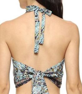 Patterned Halter Top