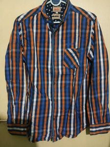 Denim &amp; Flower Plaid Button Down