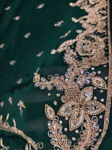 Unique Aari An Zardozi Work Saree 🤩