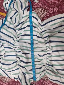 White Striped Dress