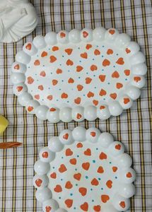 Heart Decor Plate Set