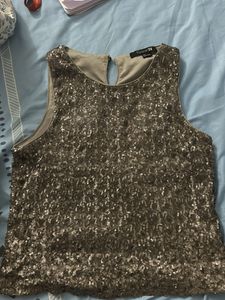 Concert ready Shimmer - Silver Sequence top