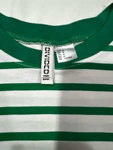 H&amp;M Striped Crop Top