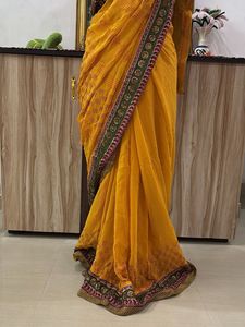 Elegant Yellow Saree