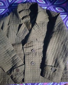 Olive Green Quilted Jacket
