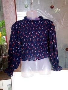 Floral Smocked Blouse