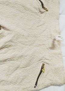Cream Jeggings For Girls