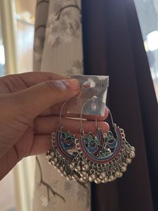 Enamel Jhumka Earrings