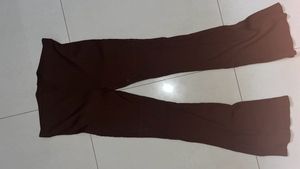 Brown Flare Leggings, never used