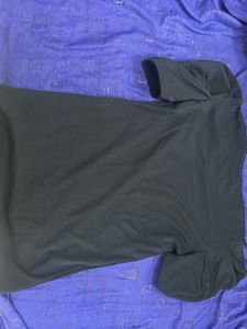 Navy Puff Sleeve Top