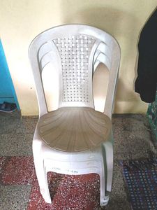 Durable White Plastic Chair