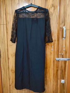 Elegant Black Lace Kurti