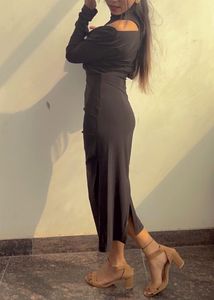 Black Sleek Bodycon Style Dress