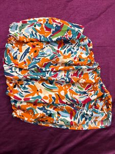 Colorful Print Mini Skirt