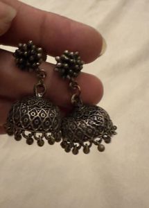 Oxidised Silver Plated Dual Tone Gold and Silve