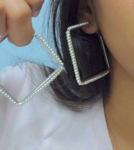 Square Pearl Earrings