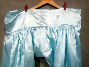 Elegant Light Blue Satin Kurta Setn