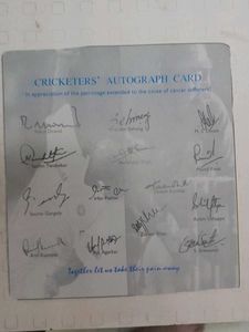 It Is Cricketer Autograph Card
