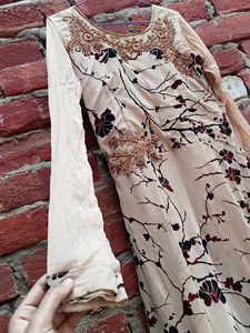 Beautiful Gown With Legging And Dupatta